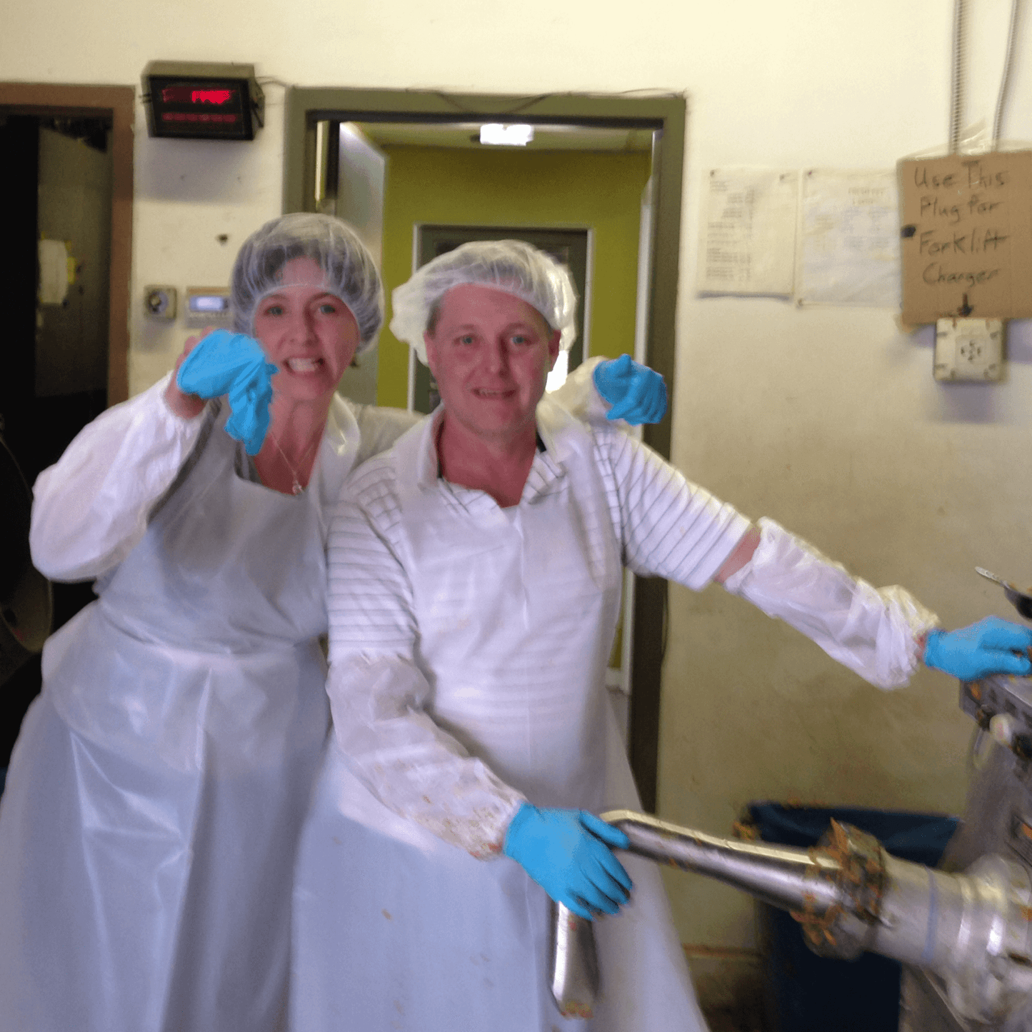 Margot and Mike running prototypes for Crumps' first Sweet Potato Strips | Crumps' Naturals