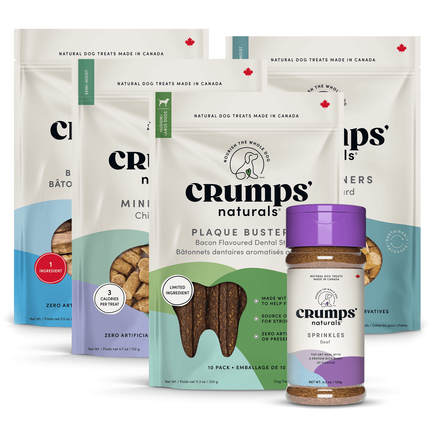All Natural Meat Lovers Dog Treat Bundle