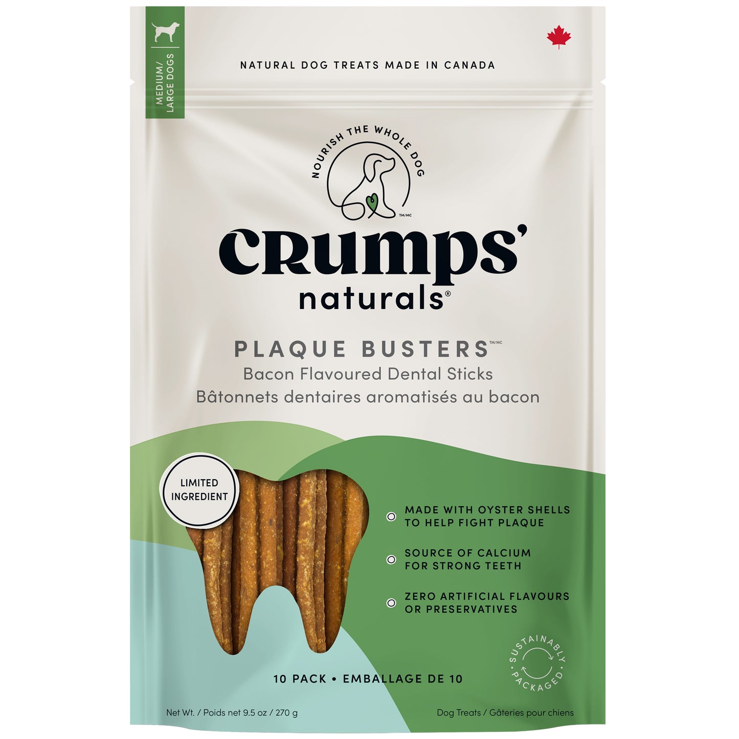 Plaque Busters Bacon Dental Sticks