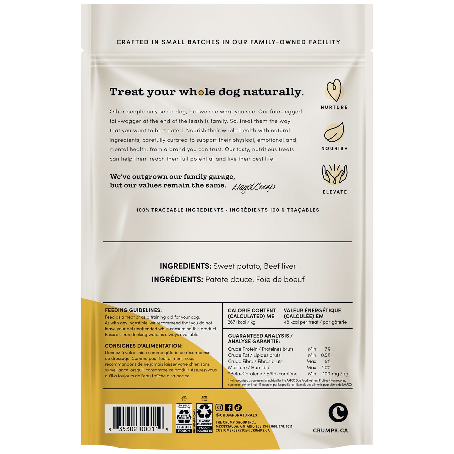 Sweet Potato Chews with Liver