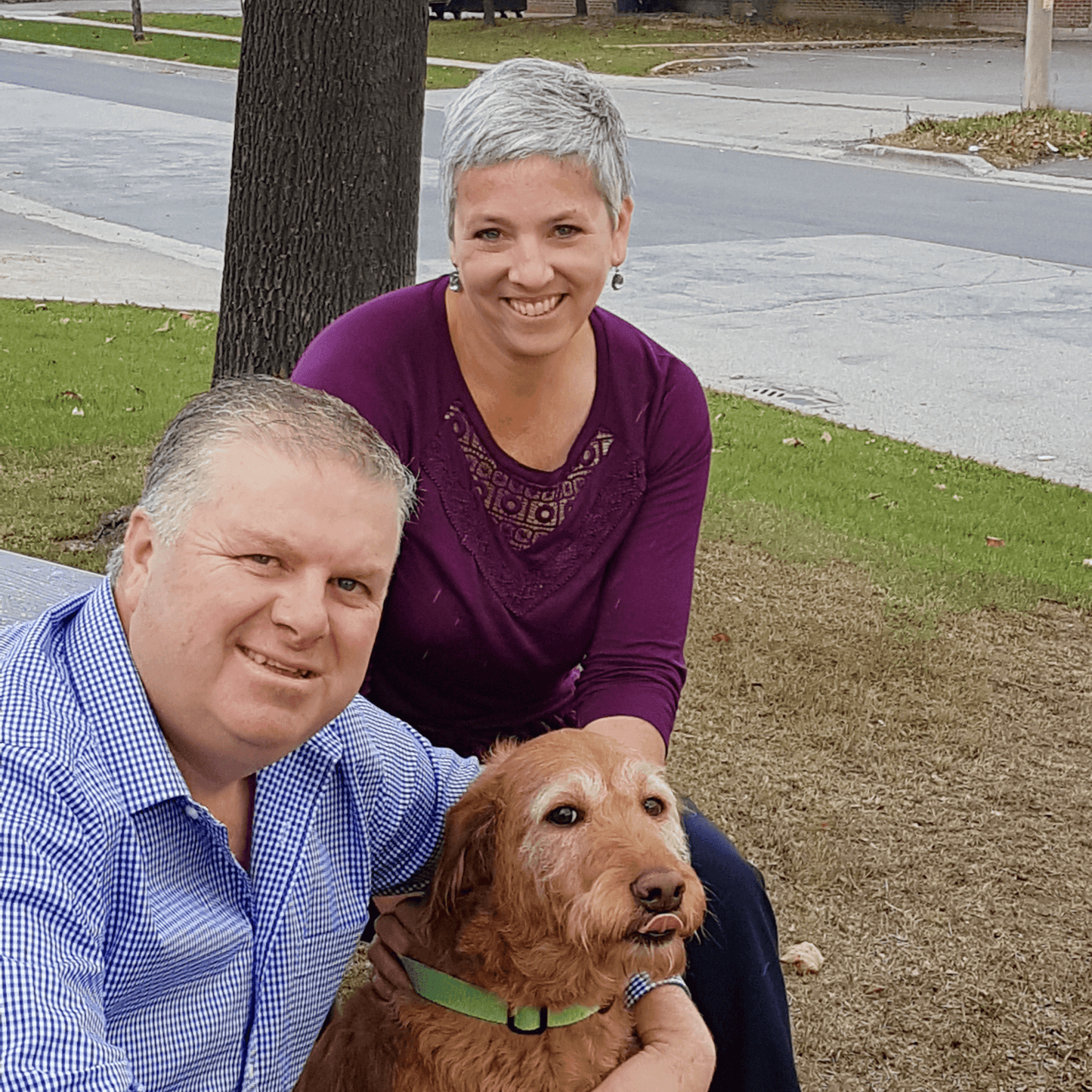 Joe and Margot and their dog Alice | Crumps' Naturals