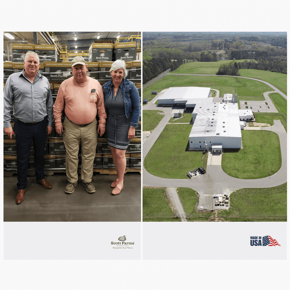 Production expands to a new facility to a new facility in North Carolina, close to our sweet potato farms, 2021-2022 | Crumps' Naturals