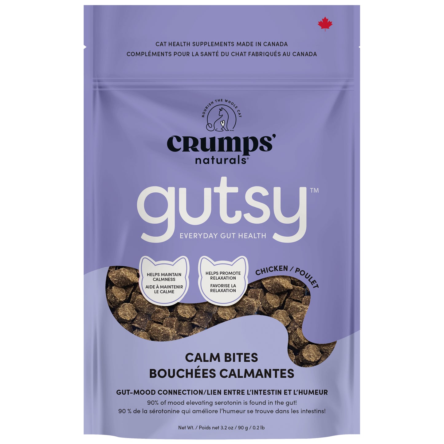 
                        
                          Crumps Naturals Gutsy Cat - Calm Bites 3.2oz
                        
                      