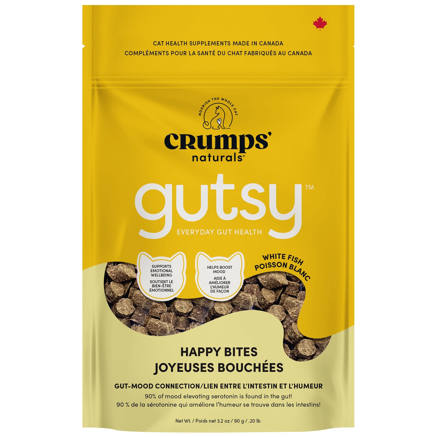 
                        
                          Crumps Naturals Gutsy Cat - Happy Bites 3.2oz
                        
                      