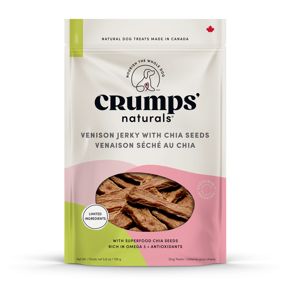 Venison Chia Jerky Crumps Naturals Canada
