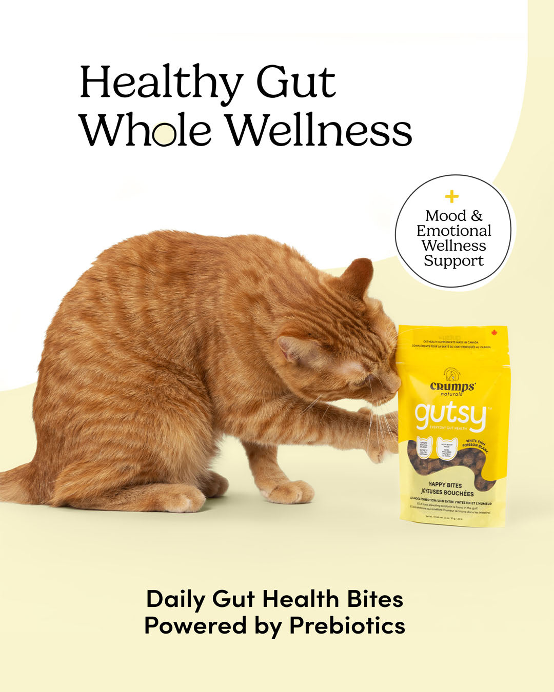 
                        
                          Crumps Naturals Gutsy Cat - Happy Bites 3.2oz
                        
                      