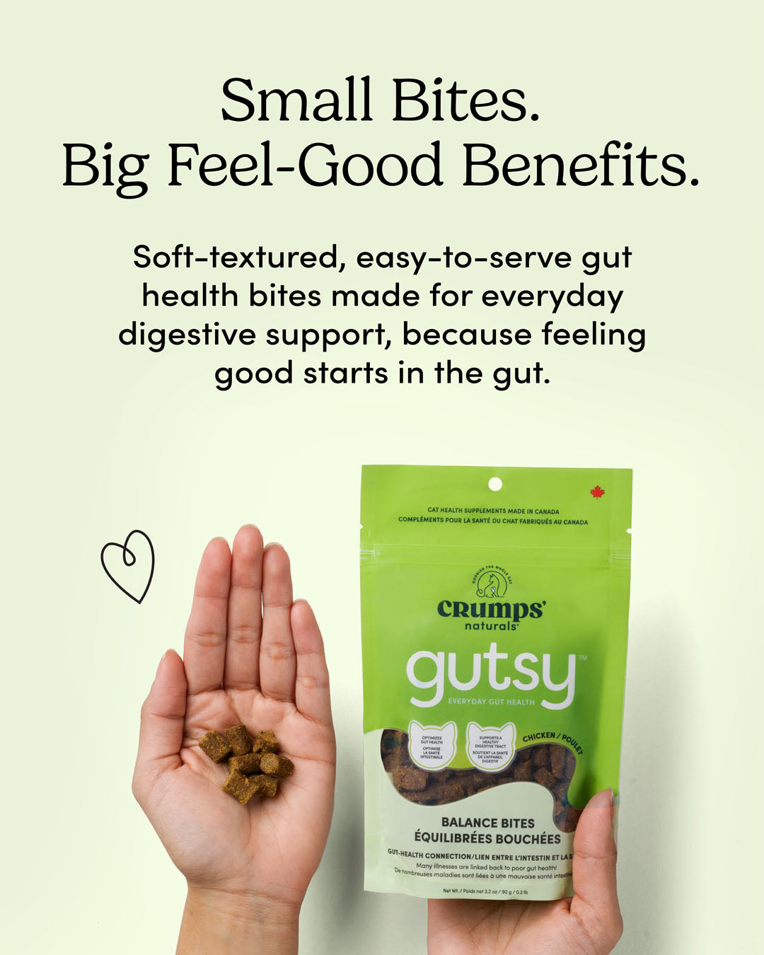 
                        
                          Crumps Naturals Gutsy Cat - Balance Bites 3.2oz
                        
                      