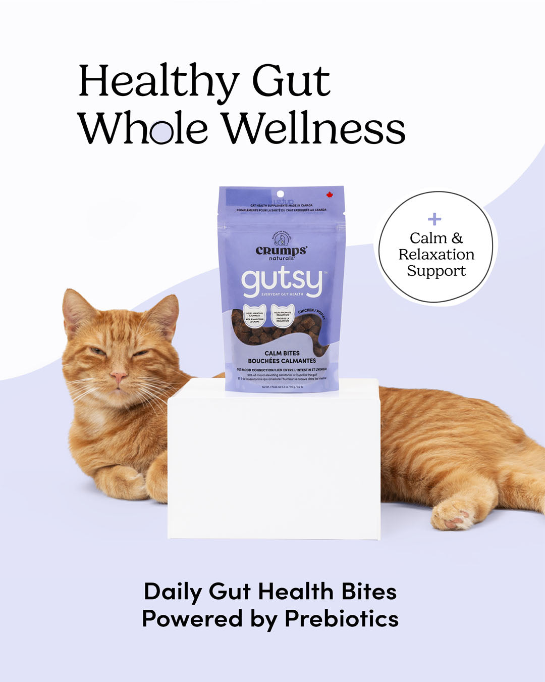 
                        
                          Crumps Naturals Gutsy Cat - Calm Bites 3.2oz
                        
                      