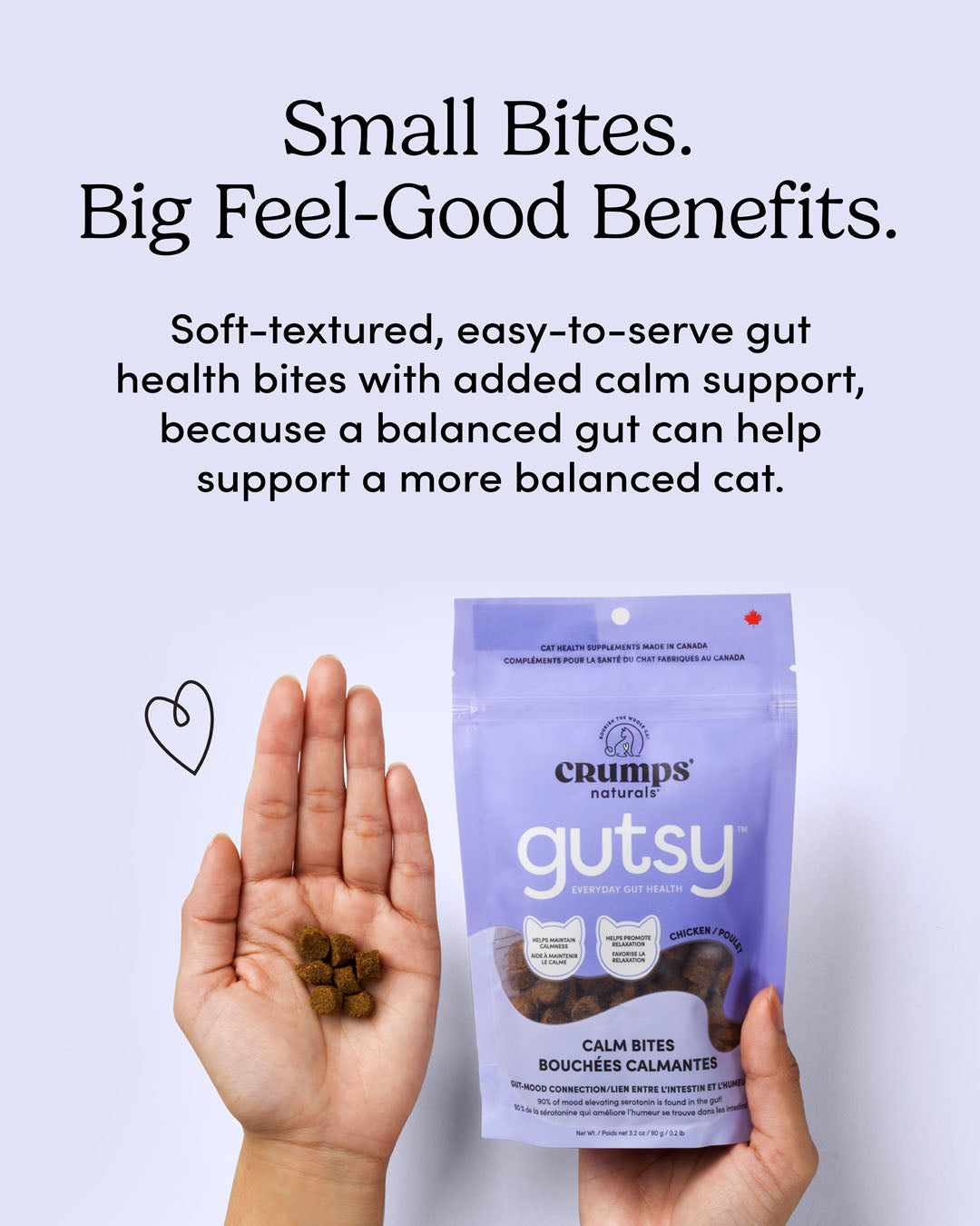 
                        
                          Crumps Naturals Gutsy Cat - Calm Bites 3.2oz
                        
                      