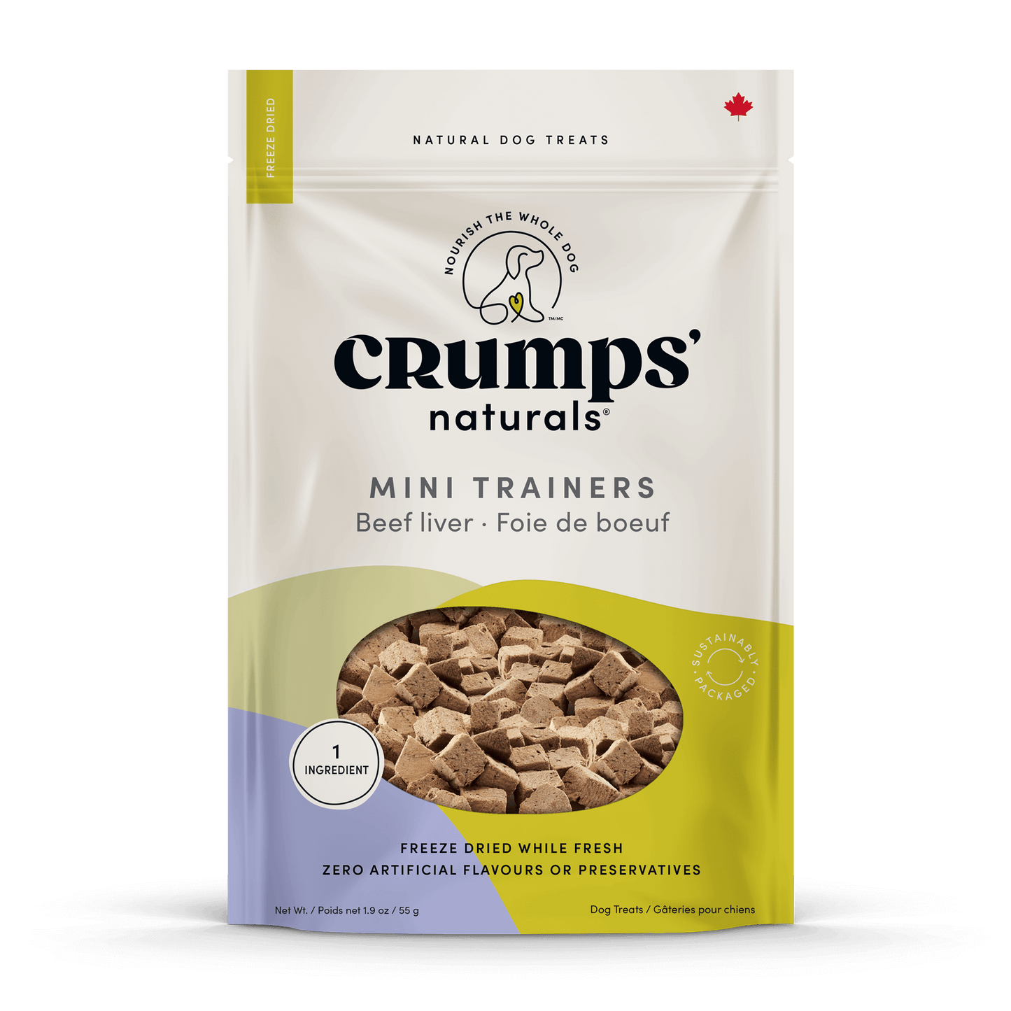Freeze Dried Beef Liver Mini Trainers Crumps Naturals Canada
